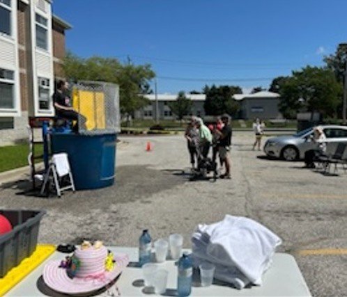 Rosewood Village marks World Senior Citizen's Day with dunk-tank fundraiser